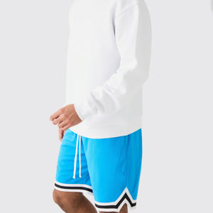Shorts de basket-ball pour hommes, logo personnalisé, broderie, séchage rapide, shorts de basket-ball en mesh avec poches - Product Image 5