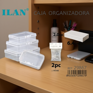 Scatola Portaoggetti ILAN 4.5x6.4x2.0 Cm Organizzatore per Stoccaggio - Product Image 2
