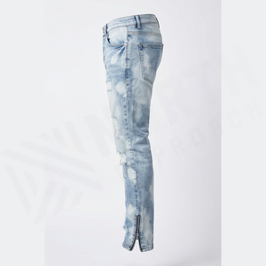 GENERSA SPORTS Jean droit pour homme style hip-hop automne, en velours côtelé mi-lourd, délavage enzymatique, extensible, séchage rapide, braguette boutonnée, devant plat - Product Image 3