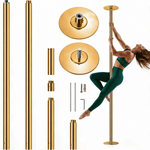 Kit Palo da Ballo Professionale in Acciaio Rinforzato - Altezza Regolabile, Girevole e Fisso, Doppia Modalità, Portatile per Fitness Indoor - Product Image 1