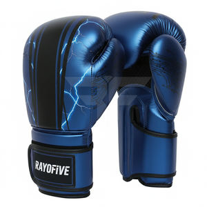 Guantes de boxeo personalizados de cuero PU, guantes de entrenamiento personalizados para saco de boxeo y sparring, guantes de boxeo profesionales - Product Image 2