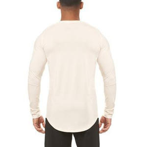 Vêtements de sport pour la salle de sport en plein air, t-shirt de sport, t-shirt de course à manches longues pour hommes, t-shirt en polaire respirant et écologique, t-shirt à col rond pour hommes - Product Image 4