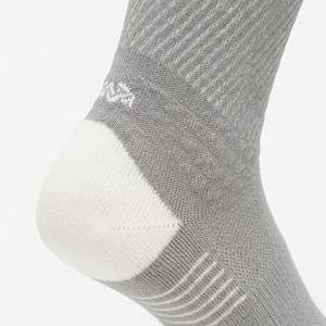 <b>Men's</b> Crew <b>Socks</b> Striped Gray Cotton Spandex Breathable Knitted Regular Fit Spring Daily Wear - Product Image 6