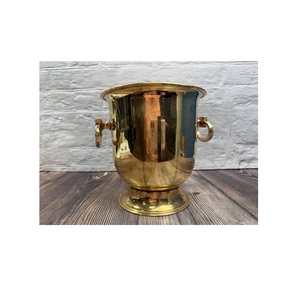 Seau à glace métallique exclusif pour champagne, vin, bière, idéal pour les hôtels, restaurants, bars, mariages et événements de luxe. - Product Image 3