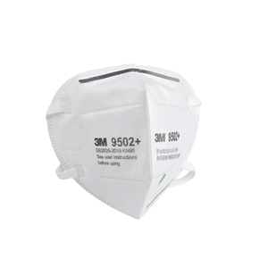 Mascarilla Desechable Ligera 3M 9502+ Plegable Verticalmente con Tela No Tejida para Protección del Trabajador Contra Partículas No Oleosas - Product Image 2
