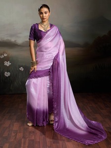 Sari Auténtico de Fabricación India para Ocasiones Especiales o Celebraciones y Reuniones, Disponible a Precio de Exportación - Product Image 5