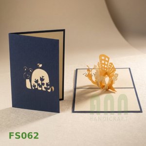 Tarjetas de Felicitación 3D Pop-up con Diseño de Caracoles y Animales, Impresión Personalizada, Troquelado a Mano, Tarjeta de Agradecimiento, Recuerdo ANN - Product Image 6