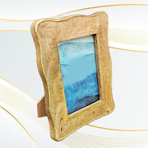 Plateau de service en bois massif écologique, finition artisanale, idéal pour hôtel, maison, cuisine, table basse, vente en gros - Product Image 2