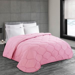 ผ้านวมสีฟ้าอ่อนแบบควิลท์ สีพื้น สไตล์โมเดิร์น ผลิตจากโพลีเอสเตอร์ 100% ซักได้ ชุดเครื่องนอน 4 ชิ้น 300 เส้นด้าย สำหรับใช้ในบ้าน - Product Image 2