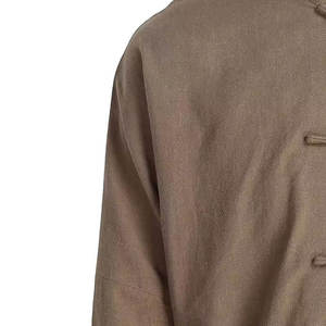 Uniforme traditionnel de Kung Fu, veste noire d'arts martiaux avec broderie de dragon doré et fermeture à boutons grenouille - Product Image 5
