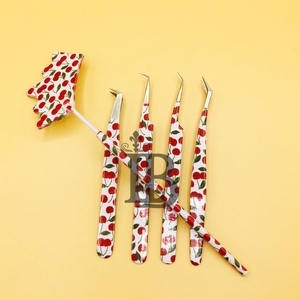 แหนบพรีเมียม QTweezers Mink คุณภาพสูง ขายดี แหนบต่อขนตาปลอม แหนบปลายแบน โลโก้ Bear Bottom - Product Image 3