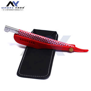 Navaja de Barbero de Acero Inoxidable de Marca Personalizada con Mecanismo Deslizante Plegable, Mango de Aleación Metálica y Funda - Calidad Premium - Product Image 6