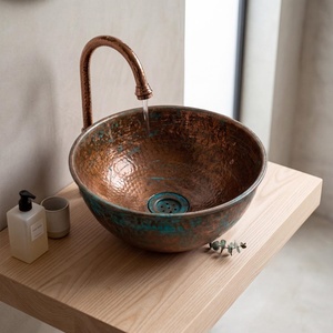 Fregadero de cobre de diseño moderno, lavabo de cobre con acabado avanzado, fregadero de cobre con la última innovación, lavabo de cobre con diseño que marca tendencia - Product Image 1