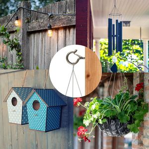 Ganci a Q per Luci Esterne, Gancio Girevole per Cesto Sospeso da Patio, Fibbia di Sicurezza, Confezione da 0 Pezzi, Vite, Accessori per Illuminazione Esterna - Product Image 2