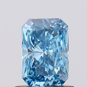 Diamante CVD Cultivado en Laboratorio, Corte Radiante, Color Azul, Claridad VVS-VS, Certificado IGI, para Joyería y Anillos - Product Image 1