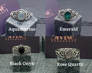 Oferta de Verano: Anillo de Plata de Ley 925 con Incrustaciones de Ojo de Tigre Ovalado de 6x8mm, Estilo Bohemia, Regalo para Mujer - Product Image 5