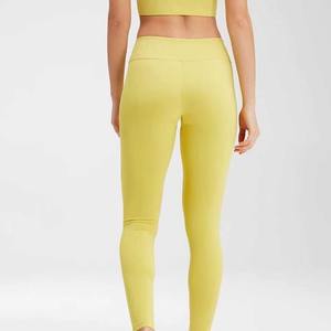 Yellow Sports Bra High Support Seamless Fit Yoga Workout Women's Activewear <b>Top</b> - Product Image 6