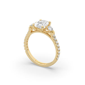 Anillo de Diamante Cultivado en Laboratorio de 2.00 Quilates, Corte Oval Brillante, Oro de 14K/10K, Estilo Ligero y Único, Anillo de Aniversario/Boda para Ella, Certificado - Product Image 3