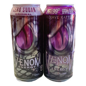 Boisson énergisante Venom Fraise Pomme, boisson énergisante puissante et gazeuse au goût doux - Product Image 3