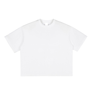 Wholesale Heavyweight Cotton <b>T</b>-Shirt 260grams Crew Neck Short Sleeve Blank Custom Design Contrast Color Top Stitching Vintage - Product Image 5