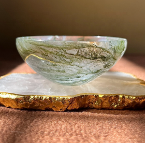 ชามสลัดหินอาเกตแกะสลักด้วยมือ รูปทรงกลม ลายวนน้ำทะเล สำหรับใช้ในบ้าน โรงแรม หรือบุฟเฟ่ต์ - Product Image 1