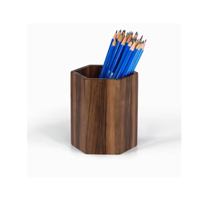 Porte-stylos en bois pour rangement domestique, fournitures scolaires, support multifonctionnel en bois pour stylos, maison et école - Product Image 1