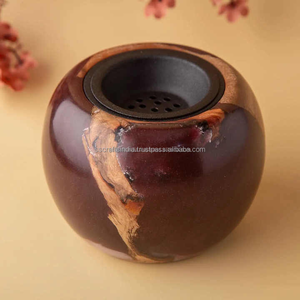 Vente chaude Brûleur à bois en résine avec finition brillante Bakhoor Design unique et moderne Brûleur Mubkhara en résine époxy fabriqué en Inde - Product Image 6