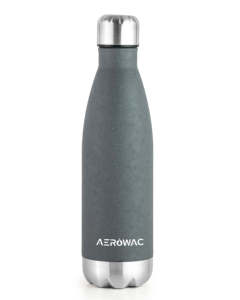 Modern Textured Grey Stainless Steel Thermal Water Bottle Vacuum Insulated Leak Proof Flask Cola Shape <b>Metal</b> Drinkware Travel - Product Image 3