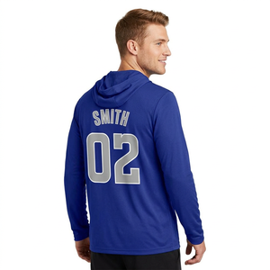 Sudadera con Capucha Personalizada Azul Rey para Baloncesto – Camiseta de Manga Larga para Entrenamiento de Alto Rendimiento con tu Logotipo y Diseño - Product Image 2