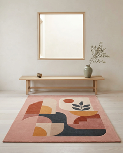 Carpet for Living Room Handmade Abstract Botanical Hand Tufted Wool Area Rug Custom Modern Designer Carpet Home Decor - Product Image 2
