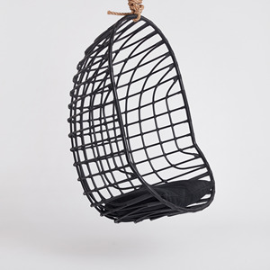 Comfortable Rattan Swing Chair Antique Unwinding Patio Wood Hanging Chairs With Cushion Seat <b>Mattress</b> - Product Image 6