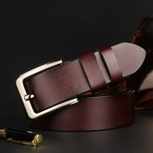 Cinturones de Cuero Marrón Completos a Precio de Mayoreo, Cinturones de Cuero Genuino de Primera Calidad Hechos a Medida con Logotipo Personalizado para Hombre - Product Image 5