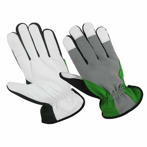Guantes de Trabajo, Guantes de Seguridad de Cuero de Alta Calidad, Cuero Granulado, Blanco y Negro, Protección para las Manos - Product Image 2