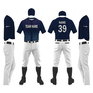 Uniforme de Béisbol de Manga Corta de Fabricación Profesional, Ropa Deportiva para Equipos, Uniformes de Béisbol Cómodos de Corte Regular - Product Image 1