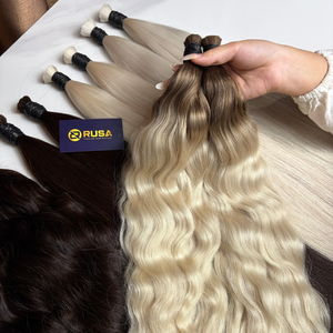 Venta al por mayor de fábrica: Cabello ondulado vietnamita personalizado a granel, extensiones de alta calidad sin sintéticos, con longitud de 10 a 34 pulgadas - Product Image 6