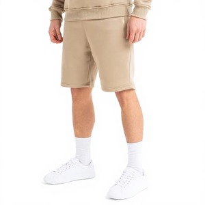Conjunto Deportivo de Felpa para Hombre, Sudadera con Cierre de Media Cremallera y Pantalones Cortos, Ropa Deportiva Informal de Punto, Logotipo Personalizado para Gimnasio - Product Image 5