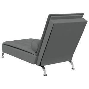 Chaise longue de massage gris foncé - Product Image 6
