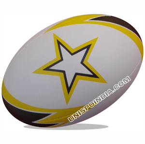 Professional Hand-Sewn Match Rugby <b>Ball</b> Fully <b>Fitted</b> with Premium Quality Bladder Made of Synthetic Rubber - Product Image 2