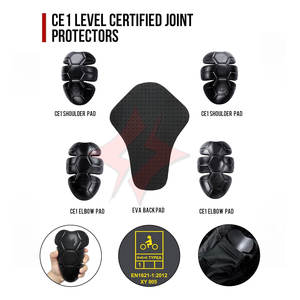 Blouson de moto, veste de moto coupe-vent, équipement de protection intégral pour moto, homologué CE, armure intégrée, livreur - Product Image 5