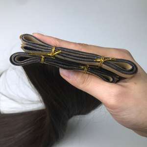Extensiones de cabello humano vietnamita virgen de doble estiramiento Cuerpo ruso Onda de agua profunda Cinta de inyección Jerry suelta Estilo natural - Product Image 3