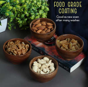 ชุดงานฝีมือไม้ทำมือสไตล์เรียบง่าย จำนวน 6 ชิ้น ชามไม้กระถินขนาดเล็ก 4 ออนซ์ ขนาดสั่งทำได้ สำหรับเป็นของขวัญและใช้ใส่อาหาร - Product Image 6