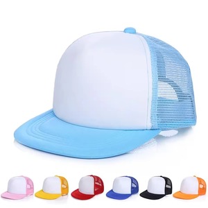 Casquettes de baseball structurées à 6 panneaux en maille 100 % polyester, avec logo en caoutchouc brodé en 3D, vente chaude, faible MOQ usine - Product Image 3