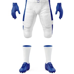 Ensemble d'uniformes de football américain personnalisés imprimés, maillot et pantalon de football sublimés, vêtements de sport d'équipe résistants et anti-humidité - Product Image 6