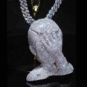 Pendentifs Hip Hop Cartoon en Moissanite VVS de grande clarté pour chaînes et bijoux pour hommes, disponibles à bas prix - Product Image 3