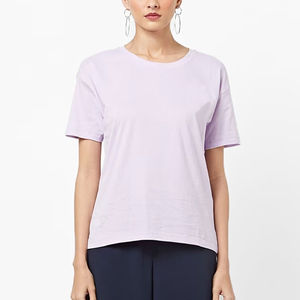 Camisetas Deportivas Personalizadas de Algodón 100% Tejido, Blancas, Lisas, de Corte Regular, Estilo Crop Top, Transpirables, para Gimnasio, Ropa Deportiva para Mujer - Product Image 3