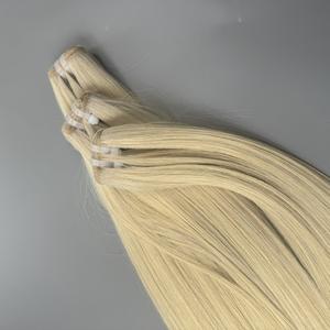 Extensiones de cabello de color natural humano vietnamita, precio de fábrica, cabello liso de hueso, Color Rubio - Product Image 4