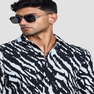 Marque de luxe décontracté affaires Plaid chemise à manches longues pour hommes robe slik Bur berry hommes chemise de haute qualité - Product Image 3