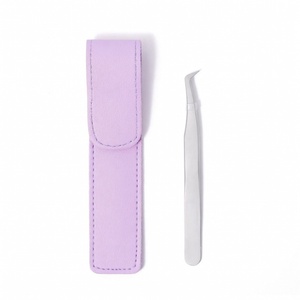 KIMBEL Precision Nano Grip Stainless Steel Volume Eyelash <b>Extension</b> Tweezers with Smooth <b>Tip</b> Boot Design - Product Image 1