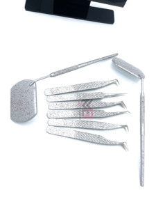Pinzas para Pestañas de Acero Inoxidable Personalizadas a Precios Económicos, Pinzas para Extensión de Pestañas con Punta de Fibra de Buena Calidad - Product Image 5