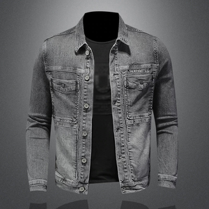 Fournisseurs de vêtements en denim de haute qualité, fabricants de vestes en tissu de coton, lavage pigmenté, OEM personnalisé pour hommes - Product Image 2